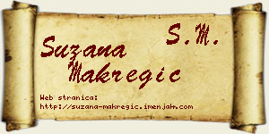 Suzana Makregić vizit kartica